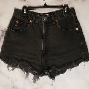 Guess vintage black high waist shorts size 29